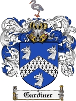Product picture Gardiner Family Crest Gardiner Coat of Arms Digital Download