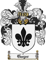 Product picture Gayer Family Crest Gayer Coat of Arms Digital Download