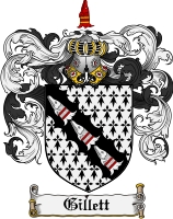 Product picture Gillett Family Crest Gillett Coat of Arms Digital Download