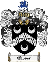 Product picture Glover Family Crest Glover Coat of Arms Digital Download