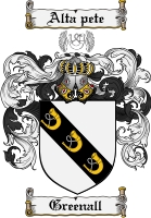 Product picture Greenall Family Crest Greenall Coat of Arms Digital Download