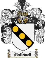 Product picture Hallewell Family Crest Hallewell Coat of Arms Digital Download