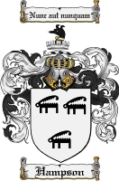 Product picture Hampson Family Crest Hampson Coat of Arms Digital Download
