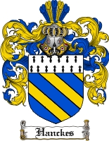 Product picture Hanckes Family Crest Hanckes Coat of Arms Digital Download