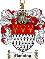 Product picture Hanning Family Crest Hanning Coat of Arms Digital Download