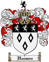 Product picture Hanson Family Crest Hanson Coat of Arms Digital Download