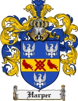Product picture Harper Family Crest Harper Coat of Arms Digital Download