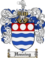 Product picture Henning Family Crest Henning Coat of Arms Digital Download