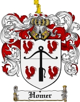 Product picture Homer Family Crest Homer Coat of Arms Digital Download