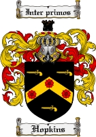 Product picture Hopkins Family Crest Hopkins Coat of Arms Digital Download