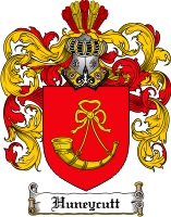 Product picture Huneycutt Family Crest Huneycutt Coat of Arms Digital Download