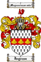 Product picture Ingram Family Crest Ingram Coat of Arms Digital Download