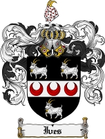 Product picture Ives Family Crest Ives Coat of Arms Digital Download