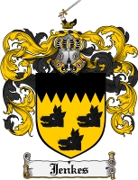 Product picture Jenkes Family Crest Jenkes Coat of Arms Digital Download