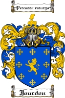 Product picture Jourdon Family Crest Jourdon Coat of Arms Digital Download