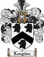 Product picture Langdon Family Crest Langdon Coat of Arms Digital Download