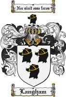 Product picture Langham Family Crest Langham Coat of Arms Digital Download