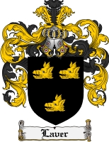 Product picture Laver Family Crest Laver Coat of Arms Digital Download