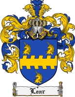 Product picture Lear Family Crest Lear Coat of Arms Digital Download