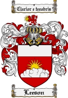Product picture Leeson Family Crest Leeson Coat of Arms Digital Download