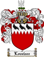 Product picture Lovelace Family Crest Lovelace Coat of Arms Digital Download
