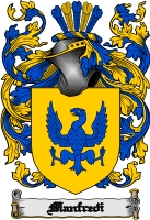 Product picture Manfredi Family Crest  Manfredi Coat of Arms Digital Download