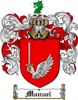 Product picture Manuel Family Crest  Manuel Coat of Arms Digital Download