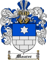 Product picture Maurer Family Crest  Maurer Coat of Arms Digital Download
