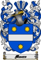 Product picture Mauro Family Crest  Mauro Coat of Arms Digital Download