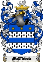 Product picture Mcnichols Family Crest  Mcnichols Coat of Arms Digital Download