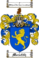 Product picture Meredith Family Crest  Meredith Coat of Arms Digital Download