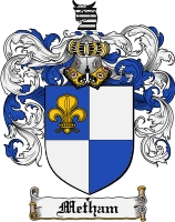 Product picture Metham Family Crest Metham Coat of Arms Digital Download
