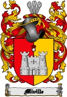 Product picture Miville Family Crest  Miville Coat of Arms Digital Download