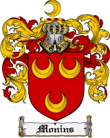 Product picture Monins Family Crest Monins Coat of Arms Digital Download