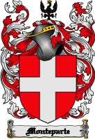 Product picture Monteparte Family Crest  Monteparte Coat of Arms Digital Download