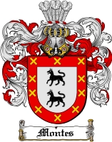 Product picture Montes Family Crest  Montes Coat of Arms Digital Download