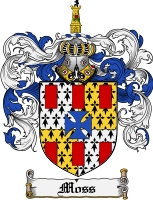 Product picture Moss Family Crest Moss Coat of Arms Digital Download