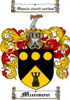 Product picture Munson Family Crest  Munson Coat of Arms Digital Download