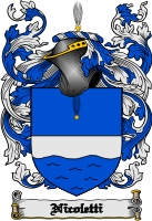 Product picture Nicoletti Family Crest  Nicoletti Coat of Arms Digital Download