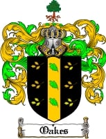 Product picture Oakes Family Crest  Oakes Coat of Arms Digital Download