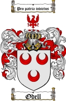 Product picture Odell Family Crest  Odell Coat of Arms Digital Download