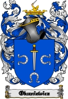 Product picture Okuniewicz Family Crest  Okuniewicz Coat of Arms Digital Download