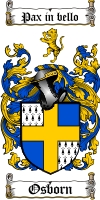 Product picture Osborn Family Crest  Osborn Coat of Arms Digital Download