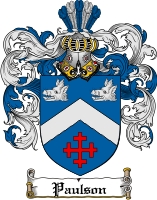 Product picture Paulson Family Crest  Paulson Coat of Arms Digital Download