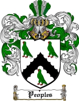 Product picture Peoples Family Crest  Peoples Coat of Arms Digital Download