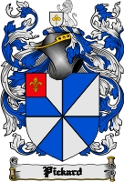 Product picture Pickard Family Crest  Pickard Coat of Arms Digital Download