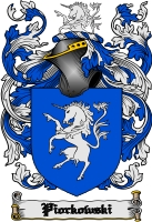 Product picture Piorkowski Family Crest  Piorkowski Coat of Arms Digital Download