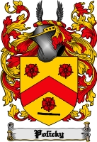 Product picture Policky Family Crest  Policky Coat of Arms Digital Download