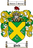 Product picture Polk Family Crest  Polk Coat of Arms Digital Download