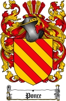 Product picture Ponce Family Crest  Ponce Coat of Arms Digital Download